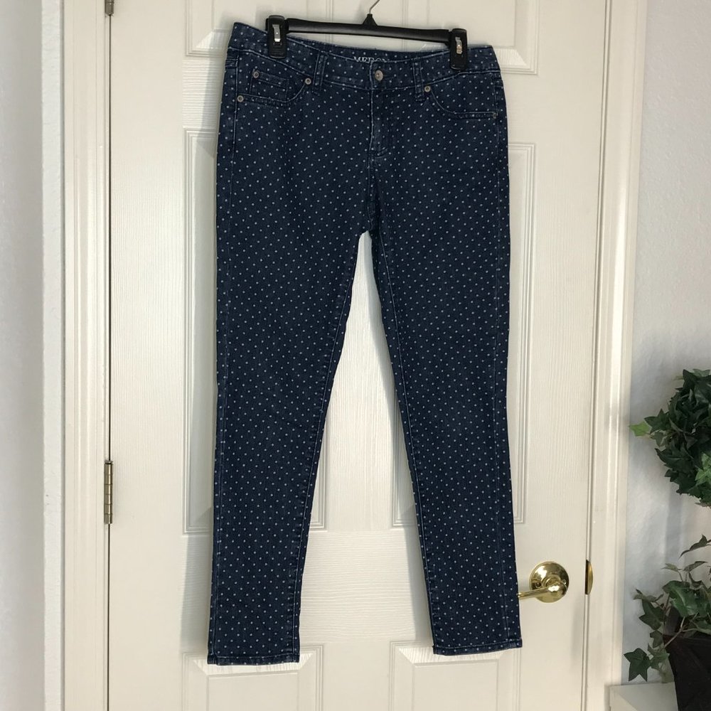 Merona Ankle Skinny Jeans Polka Dot | Size 6 - Picture 3 of 11